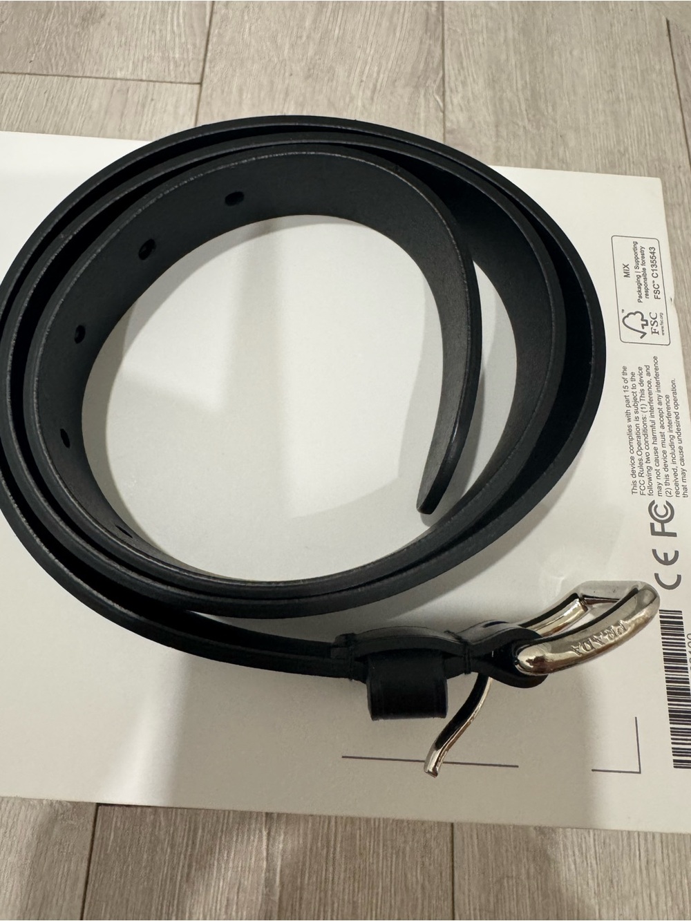 Prada Black Leather Men's Belt 85 size
